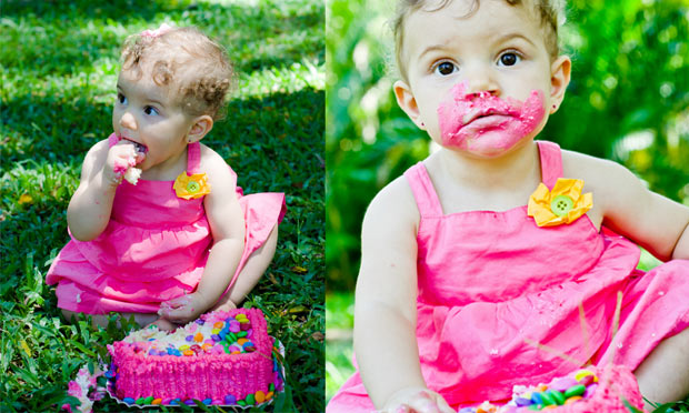 Smash the cake ensaio fotográfico