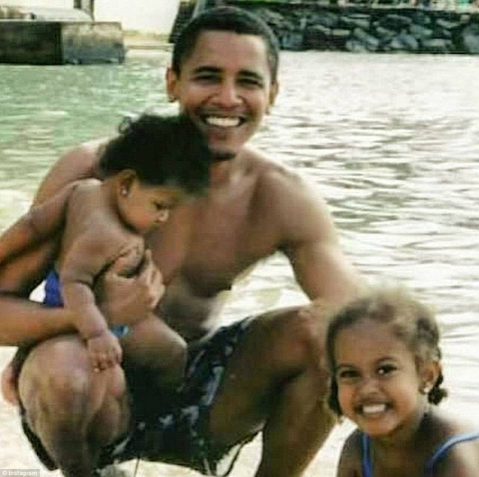 Obama-e-filhas-crianças