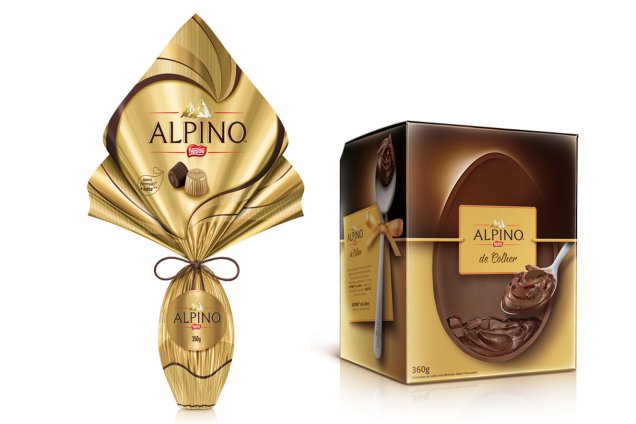 1. Ovo Alpino, Nestlé, 350g. R$48,90.

2. Ovo de Páscoa Alpino de Colher, Nestlé, 360g. R$56,90.