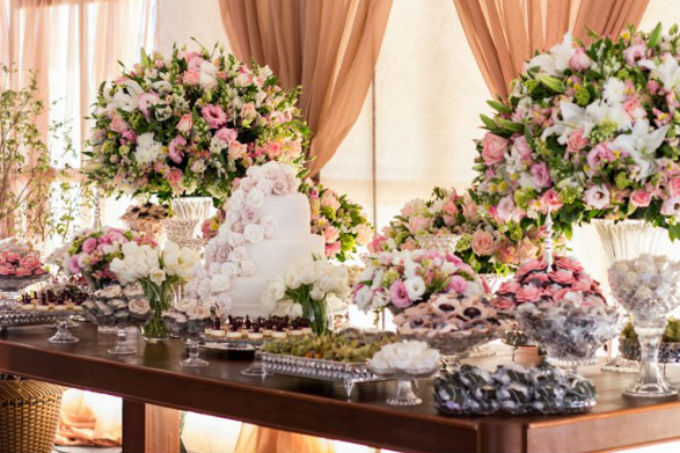 Decoração de casamento rosa