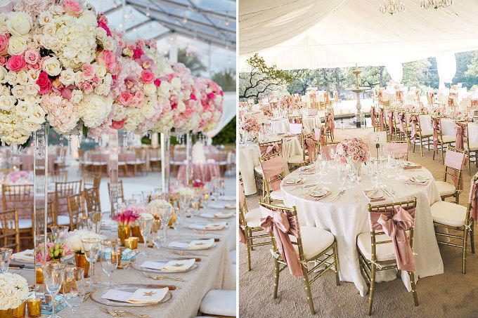 Decoração de casamento rosa