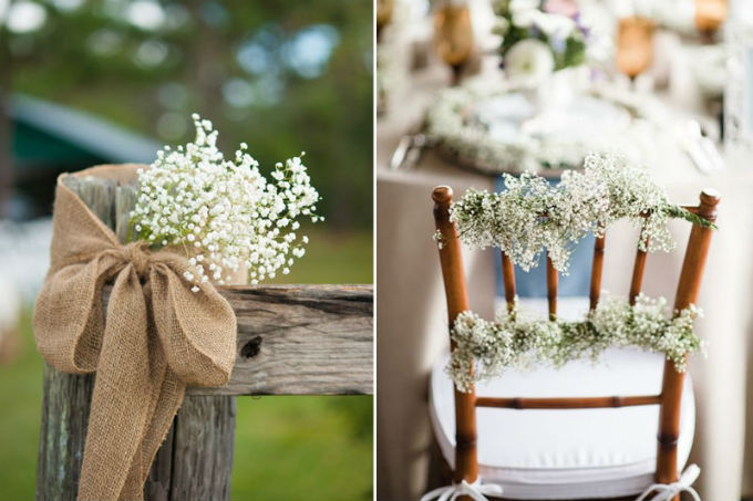 Mosquitinho em decoração de casamento