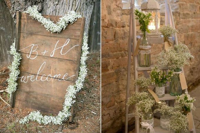 Mosquitinho em decoração de casamento