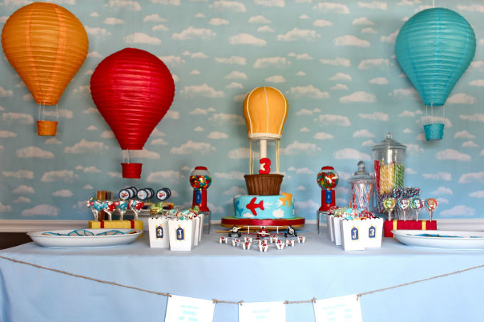 Festa com tema balões