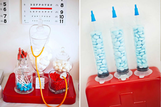 Festa infantil com tema médico