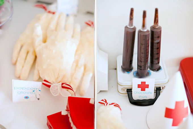 Festa infantil com tema médico