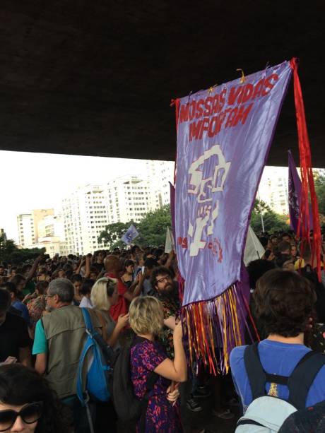 Protesto contra a morte de Marielle Franco e Anderson Gomes, assassinados no Rio