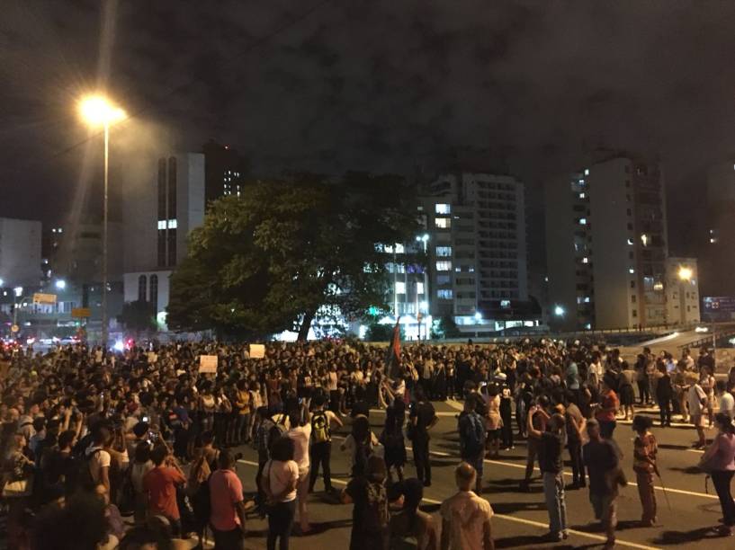 Protesto contra a morte de Marielle Franco e Anderson Gomes, assassinados no Rio