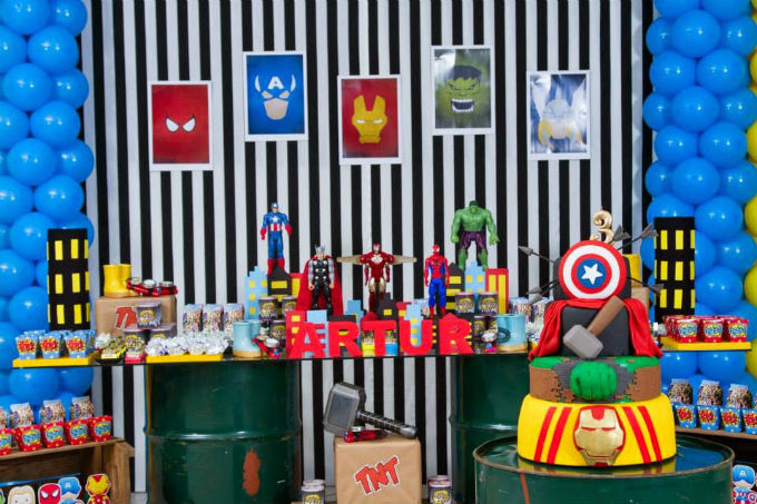 festa-infantil-vingadores-9 Festa infantil tema Os Vigadores