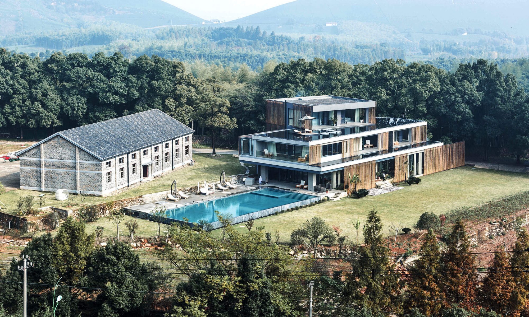 Anadu: o resort luxuoso com décor natural na China