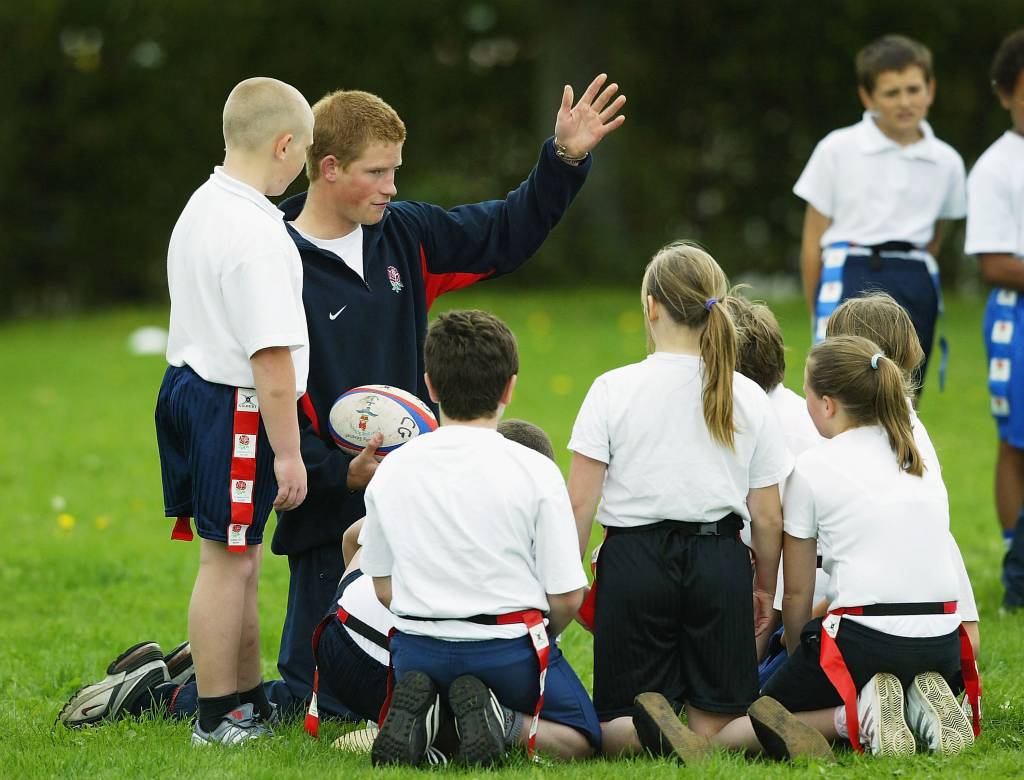 Prince Harry Helps Coach Rugby To School Children Prince Harry Helps Coach Rugby To School Children