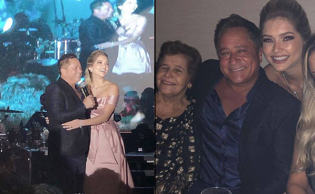 Leonardo canta em formatura da filha de Leandro