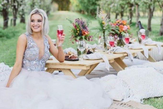 Piquenique de casamento