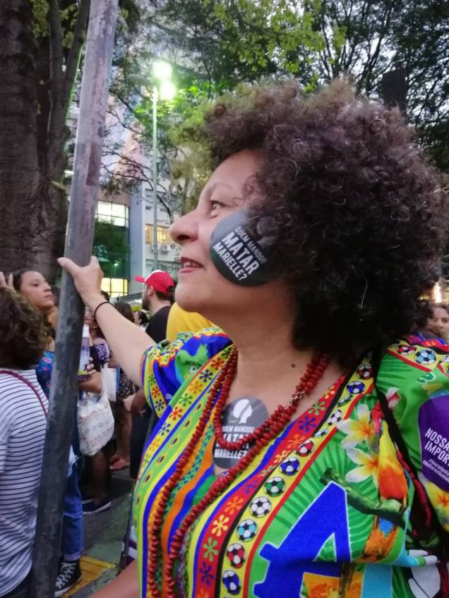 Manifestantes se encontraram na Praça Oswaldo Cruz, em São Paulo, em manifestação que marcou 1 ano do asssassinato de Marielle Franco Manifestantes se encontraram na Praça Oswaldo Cruz, em São Paulo, em manifestação que marcou 1 ano do asssassinato de Marielle Franco