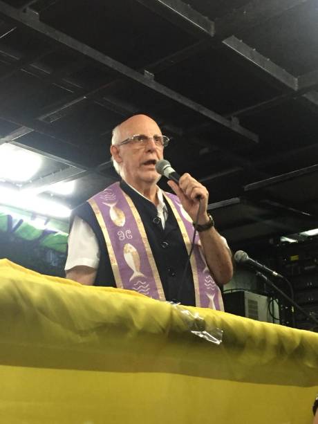 O padre <span>Júlio Lancellotti, um dos discursantes no manifesto</span> O padre <span>Júlio Lancellotti, um dos discursantes no manifesto</span>