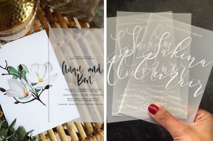 Casamento: Os convites transparentes voltaram com tudo!