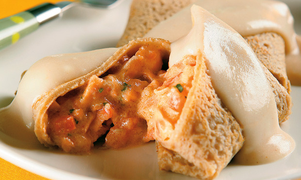 Panqueca de salmão Panqueca de salmão