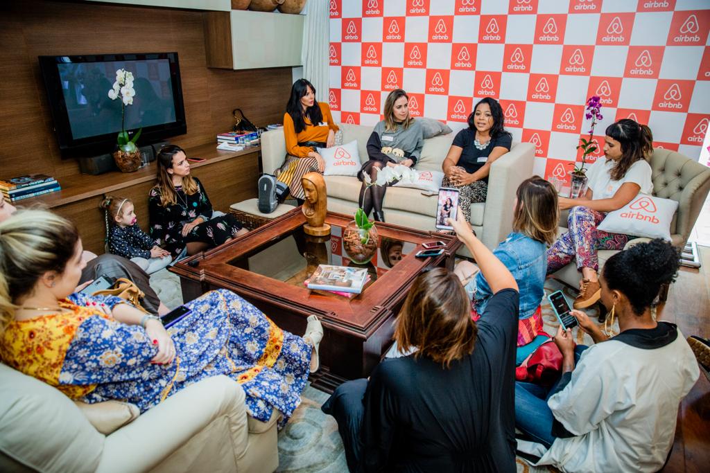 Airbnb Evento reuniu mulheres para falar sobre viagem e filhos