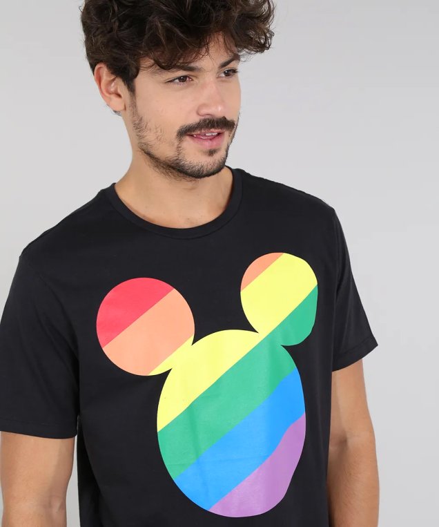 Camiseta Pride Mickey, C&A - R$ 39,99