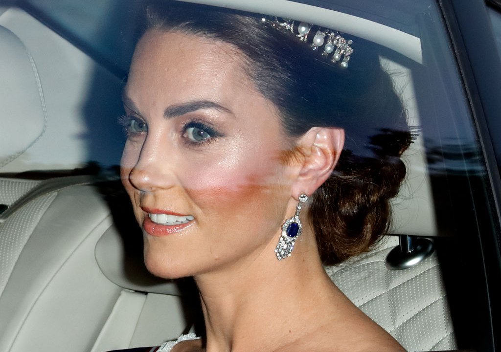 Kate Middleton com a tiara Lover’s Knot