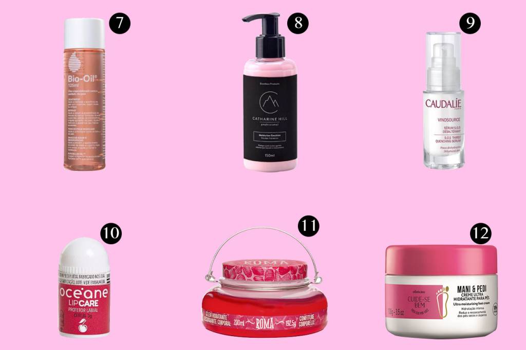 Produtos com função hidratante Produtos com função hidratante