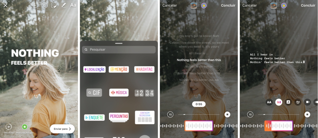 Como usar música nos Stories do Instagram