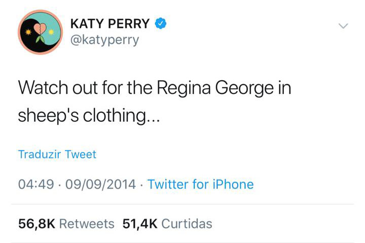 Katy Perry tweet