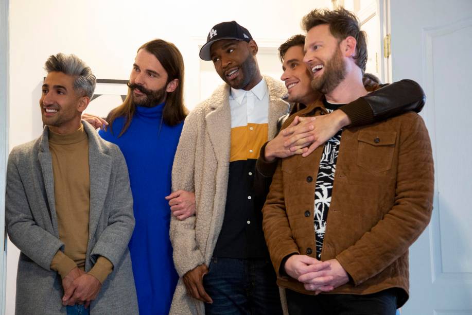 <strong>Queer Eye: Temporada 4 (estreia em 19/07): <span style="font-weight:400;">Pegue um lenço! A nova temporada de Queer Eye está chegando com muitas dicas de estilo, makeovers do coração e altíssimas doses de emoção.</span></strong>