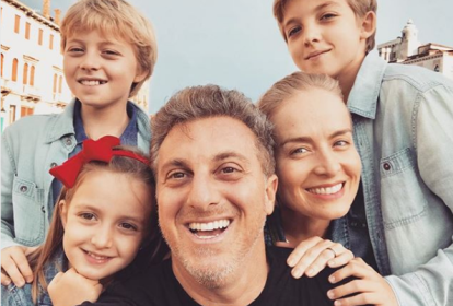 Luciano Huck, Angélica e família