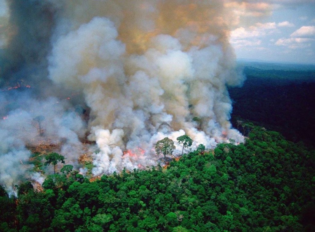 Incêndio na Amazônia.
