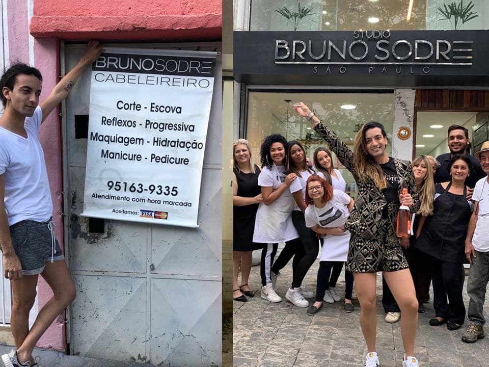 Bruno Sodré antes e depois