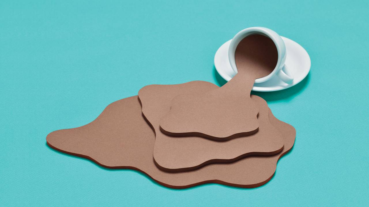 Café derramado