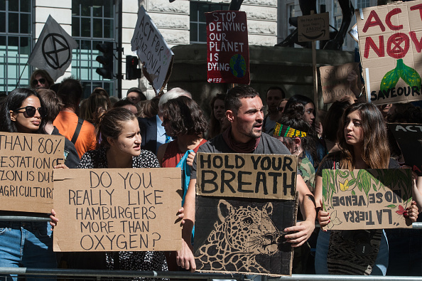 Protestos em Londres contra a devastação da Amazônia Protestos em Londres contra a devastação da Amazônia