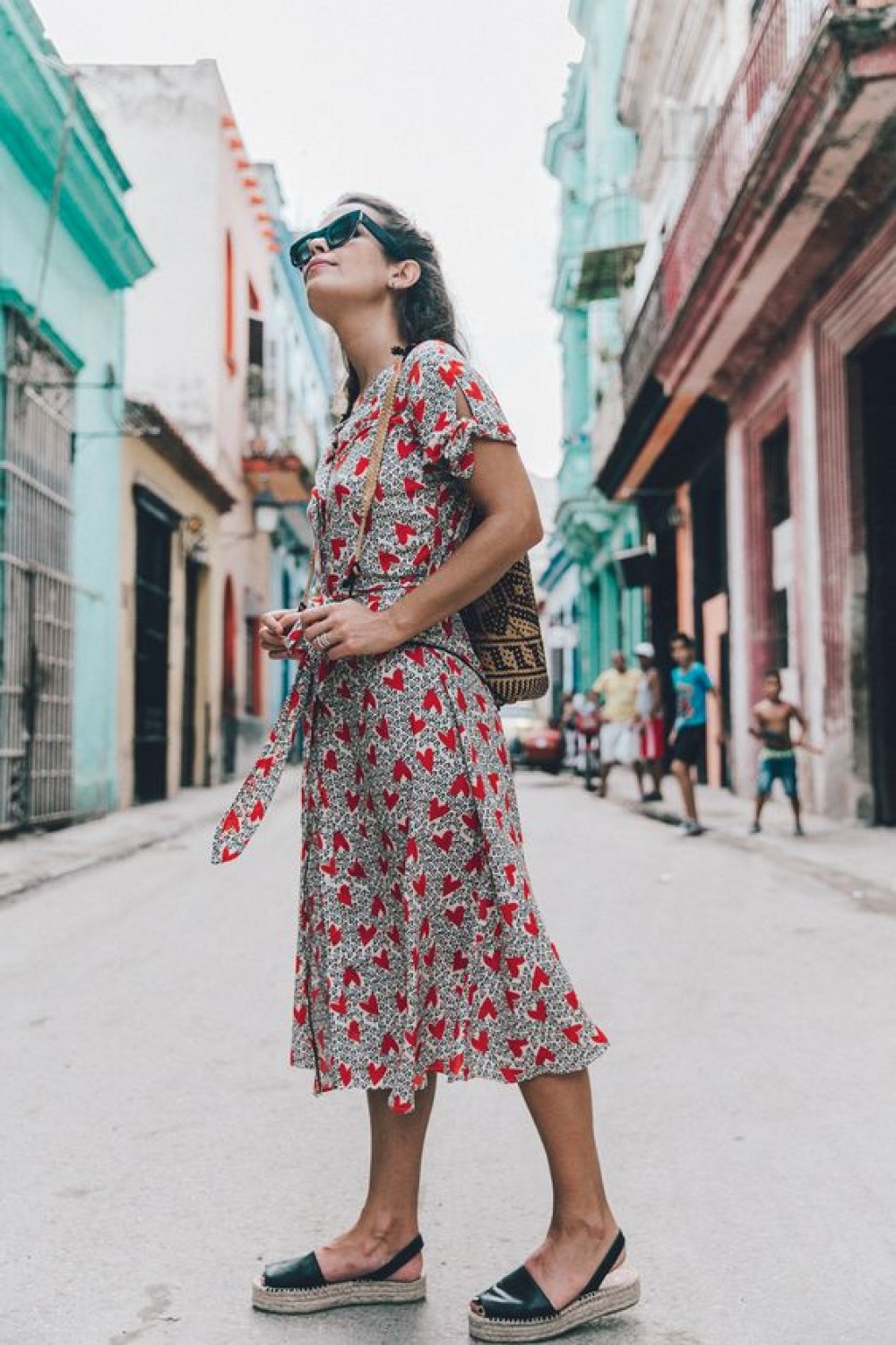 Espadrilha com vestido Espadrilha com vestido