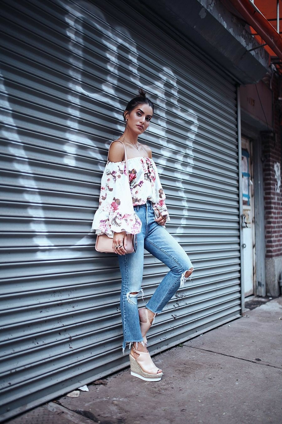 Espadrilha com calça jeans Espadrilha com calça jeans