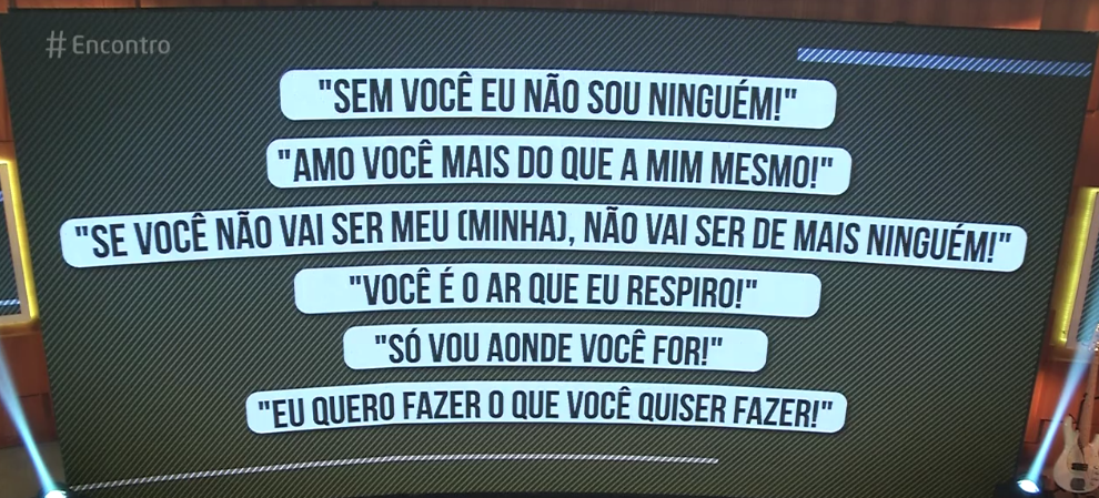 Frases que marcam um relacionamento abusivo