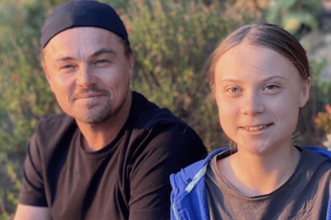 Leonardo Dicaprio Greta Thunberg