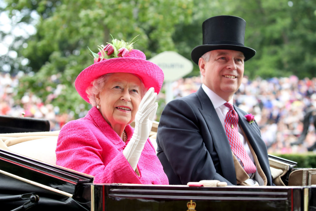 Rainha Elizabeth II e Príncipe Andrew