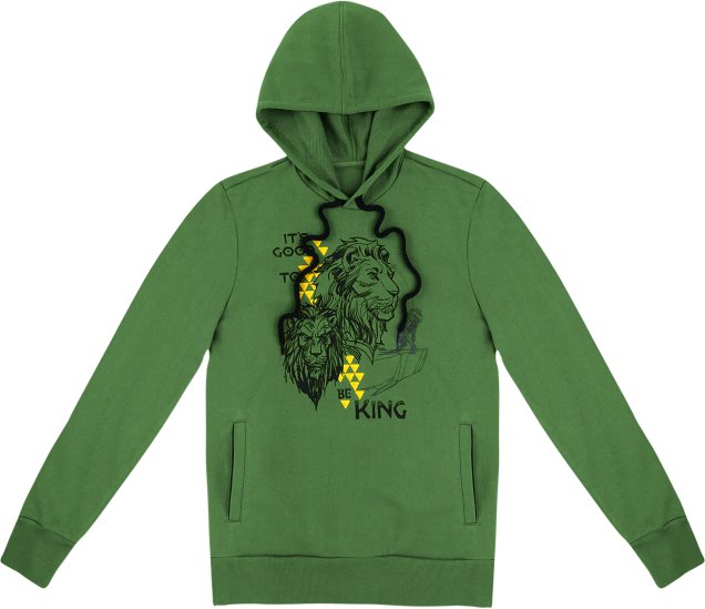 Blusão em moletom com estampa - Rei Leão - Verde, R$ 179,99 - Hering