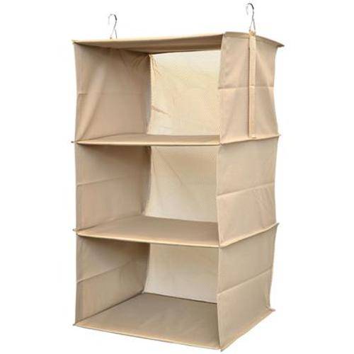 Organizador Para Guarda Roupa Com 3 Nichos, de TNT, nas medidas 27 x 74 x 33 cm. <a href="https://www.americanas.com.br/produto/18364730/organizador-para-guarda-roupa-com-3-nichos?WT.srch=1&aid=5af089b5ce4aa60dee6701d6&chave=vnzpla_5af089b5ce4aa60dee6701d6_21474561000100_18364730&epar=bp_pl_00_go_pla_teste_b2wads&gclid=EAIaIQobChMIlr-Y7PqQ4gIVDoSRCh1DGAO8EAYYCCABEgJsAPD_BwE&opn=YSMESP&pid=18364730&sellerId=21474561000100&sid=21474561000100" target="_blank" rel="noopener">Americanas</a>, R$ 21,94