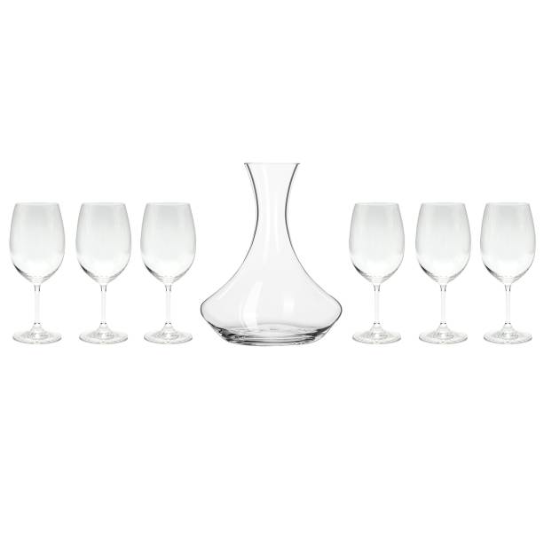 <a href="https://www.camicado.com.br/jogo-de-tacas-e-decanter-de-cristal-ecologico-para-vinho-forum-7-pecas-bohemia/p/000000000000032903">Jogo de Taças e Decanter de Cristal Ecológico para Vinho Forum 7 Peças</a> - 199,90 reais