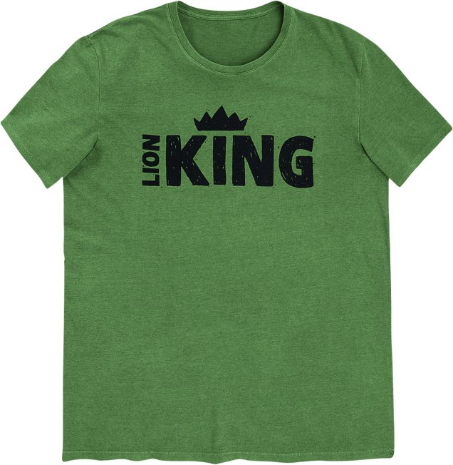 Camiseta Masculina Manga Curta Com Estampa - Rei Leão - Verde, R$ 89,99 - Hering