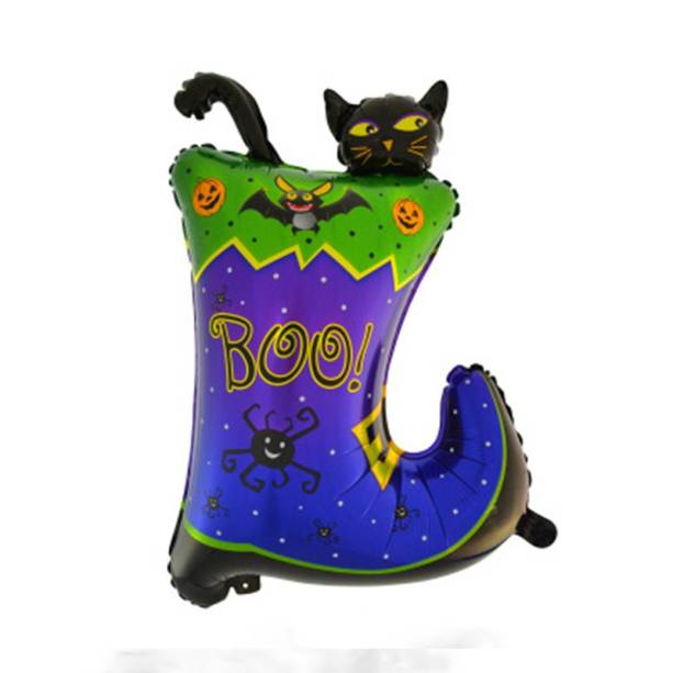 Balão metalizado Bota, de 54 x 73 cm.<a href="https://www.namegafestas.com.br/bal-o-bota-halloween.html" target="_blank" rel="noopener"> NaMega Festas</a>, R$ 5,90 Balão metalizado Bota, de 54 x 73 cm.<a href="https://www.namegafestas.com.br/bal-o-bota-halloween.html" target="_blank" rel="noopener"> NaMega Festas</a>, R$ 5,90