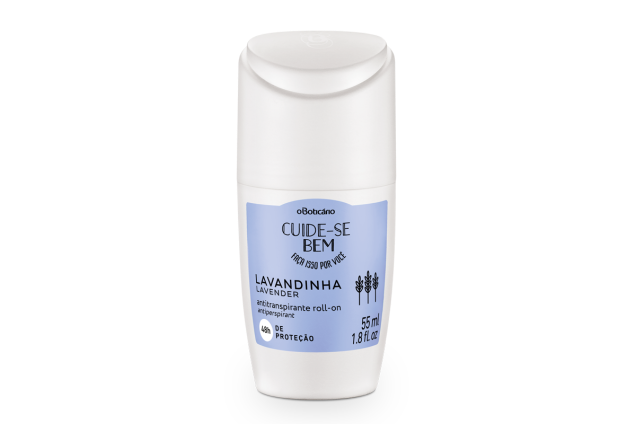 Desodorante roll-on Cuide-Se Bem Lavandinha, de O Boticário: mantém a hidratação natural da pele, protegendo contra o mau odor e a respiração por até 48 horas. Desodorante roll-on Cuide-Se Bem Lavandinha, de O Boticário: mantém a hidratação natural da pele, protegendo contra o mau odor e a respiração por até 48 horas.