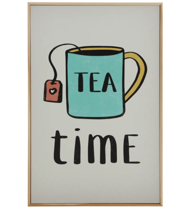 Quadro em MDF Tea Time, nas medidas 20 x 30 cm. <a href="https://www.tokstok.com.br/tea-time-quadro-20-cm-x-30-cm-natural-multicor-tealex/p" target="_blank" rel="noopener">Tok&Stok</a>, R$ 55,50 Quadro em MDF Tea Time, nas medidas 20 x 30 cm. <a href="https://www.tokstok.com.br/tea-time-quadro-20-cm-x-30-cm-natural-multicor-tealex/p" target="_blank" rel="noopener">Tok&Stok</a>, R$ 55,50