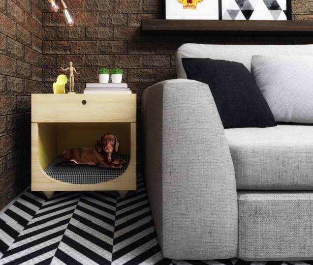 Mesinha lateral Peter Pet, de pínus, com almofada de fibra siliconada, de 55 x 40 x 58 cm. <a href="https://www.criacriado.com.br/products/criado-mudo-pet-peter-pet" target="_blank" rel="noopener">Cria Criado</a>, R$ 920 Mesinha lateral Peter Pet, de pínus, com almofada de fibra siliconada, de 55 x 40 x 58 cm. <a href="https://www.criacriado.com.br/products/criado-mudo-pet-peter-pet" target="_blank" rel="noopener">Cria Criado</a>, R$ 920