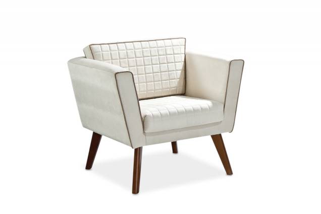 Poltrona Gabriela Off White (85 x 68 x 75 cm), com estrutura de madeira e tecido de suede. <a href="https://www.homedock.com.br/mobiliar/moveis-poltronas/poltrona-gabriela.html" target="_blank" rel="noopener">Homedock</a>, R$708,31 Poltrona Gabriela Off White (85 x 68 x 75 cm), com estrutura de madeira e tecido de suede. <a href="https://www.homedock.com.br/mobiliar/moveis-poltronas/poltrona-gabriela.html" target="_blank" rel="noopener">Homedock</a>, R$708,31
