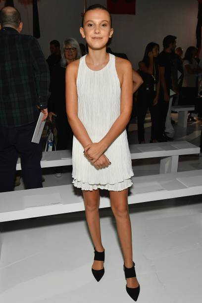 no desfile da <strong>Calvin Klein</strong>. no desfile da <strong>Calvin Klein</strong>.