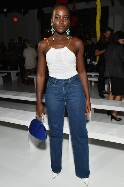 no desfile da <strong>Calvin Klein</strong>. no desfile da <strong>Calvin Klein</strong>.