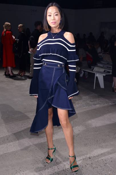 no desfile da <strong>Self-Portrait</strong>. no desfile da <strong>Self-Portrait</strong>.